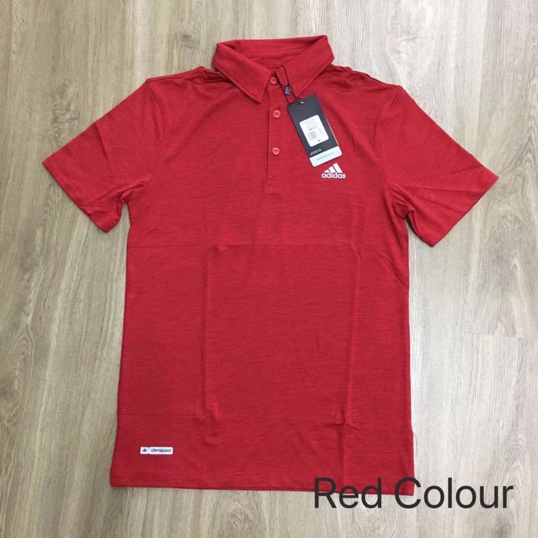 (RED XL)Adidas Sport Wear Men Polo Tee Style(Ready Stock)